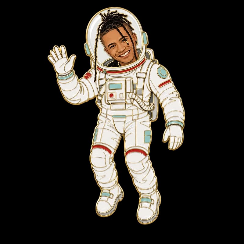 Nik Meyer als Astronaut illustriert